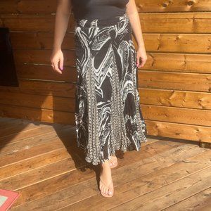 Black & White Crisca Maxi Skirt